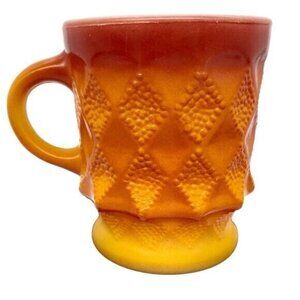 Vintage Anchor Hocking Fire King Kimberly Dimple Mug